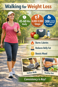 How much should you walk to lose weight